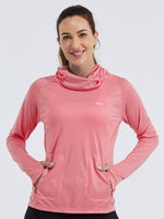 Women's Sun Protection Hoodie Long Sleeve with Face Mask Lightweights 