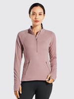 Willit Women's Fleece Pullover Half Zip_