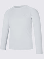 Boy's Long Sleeve Rash Guard Swim Shirts_ 