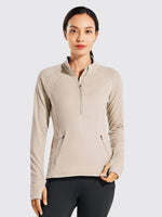 Willit Women's Fleece Pullover Half Zip_