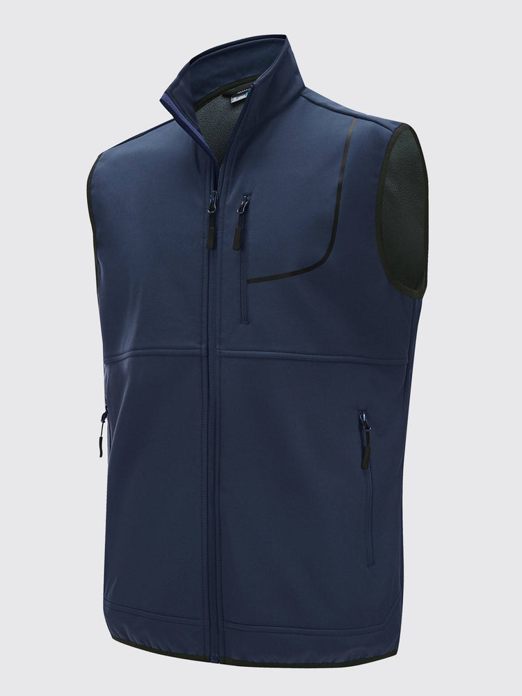 Willit Men's Softshell Vest Fleece Lined Outerwear_