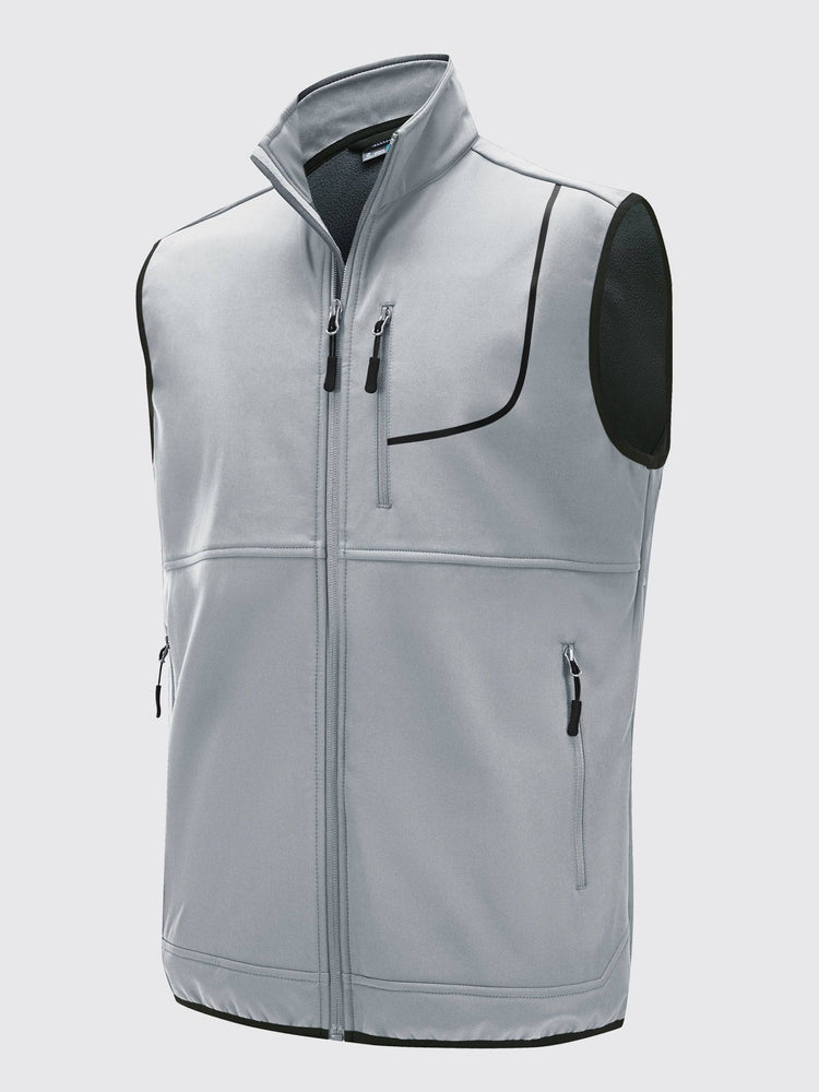 Willit Men's Softshell Vest Fleece Lined Outerwear_