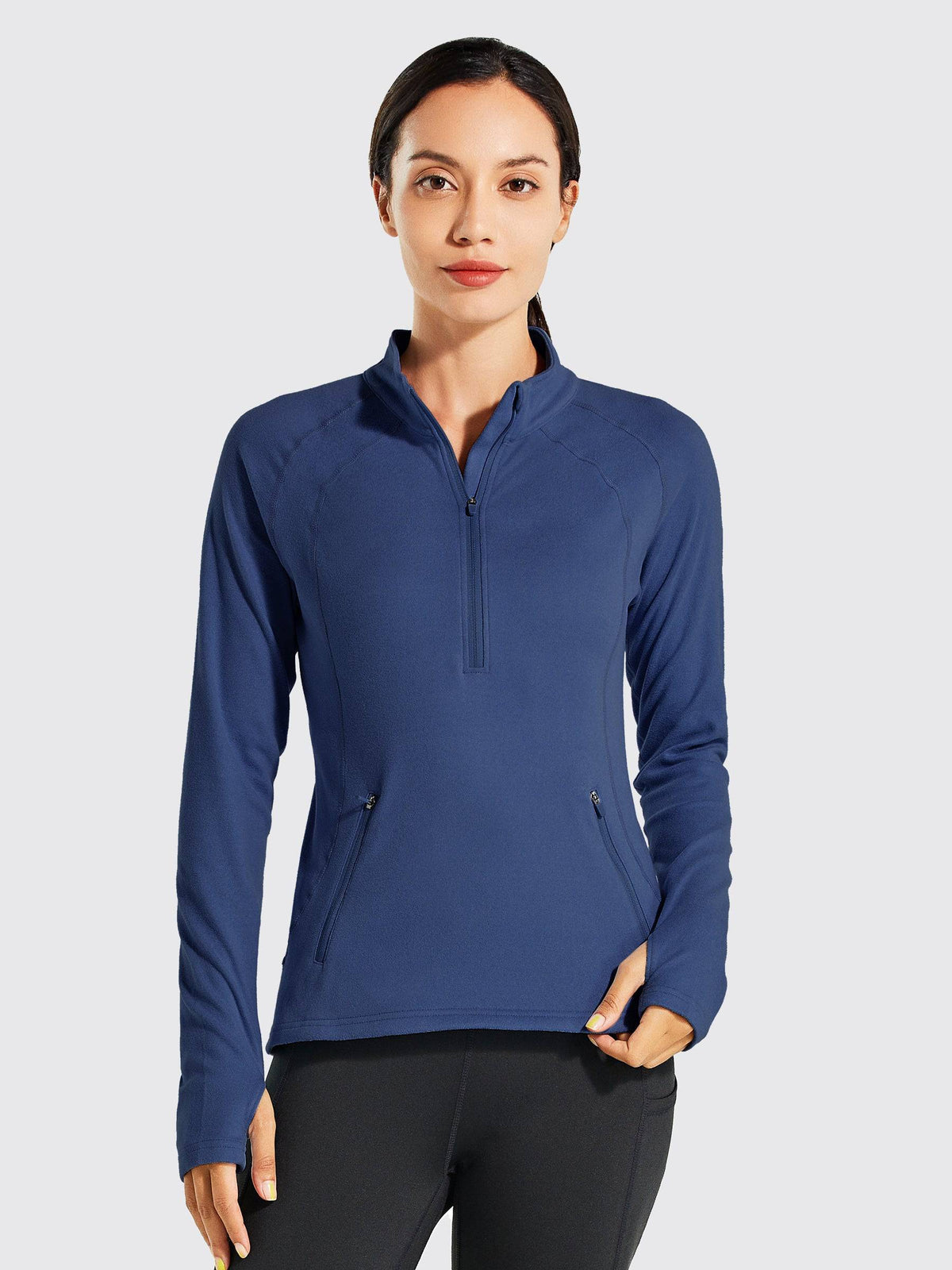 Willit Women's Fleece Pullover Half Zip_