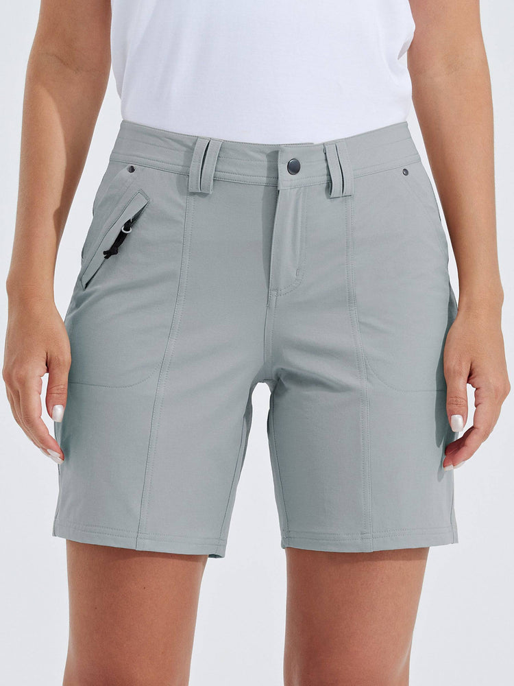 willit Women's Casual Golf Hiking 7 Inch Shorts 