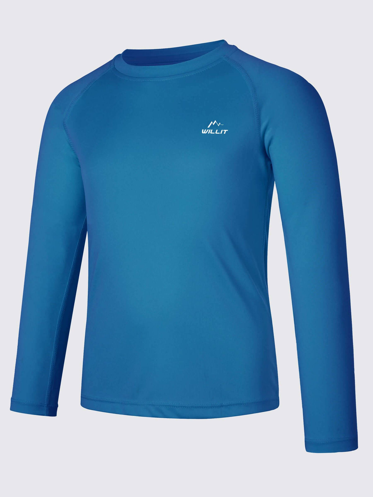 Boy's Long Sleeve Rash Guard Swim Shirts_