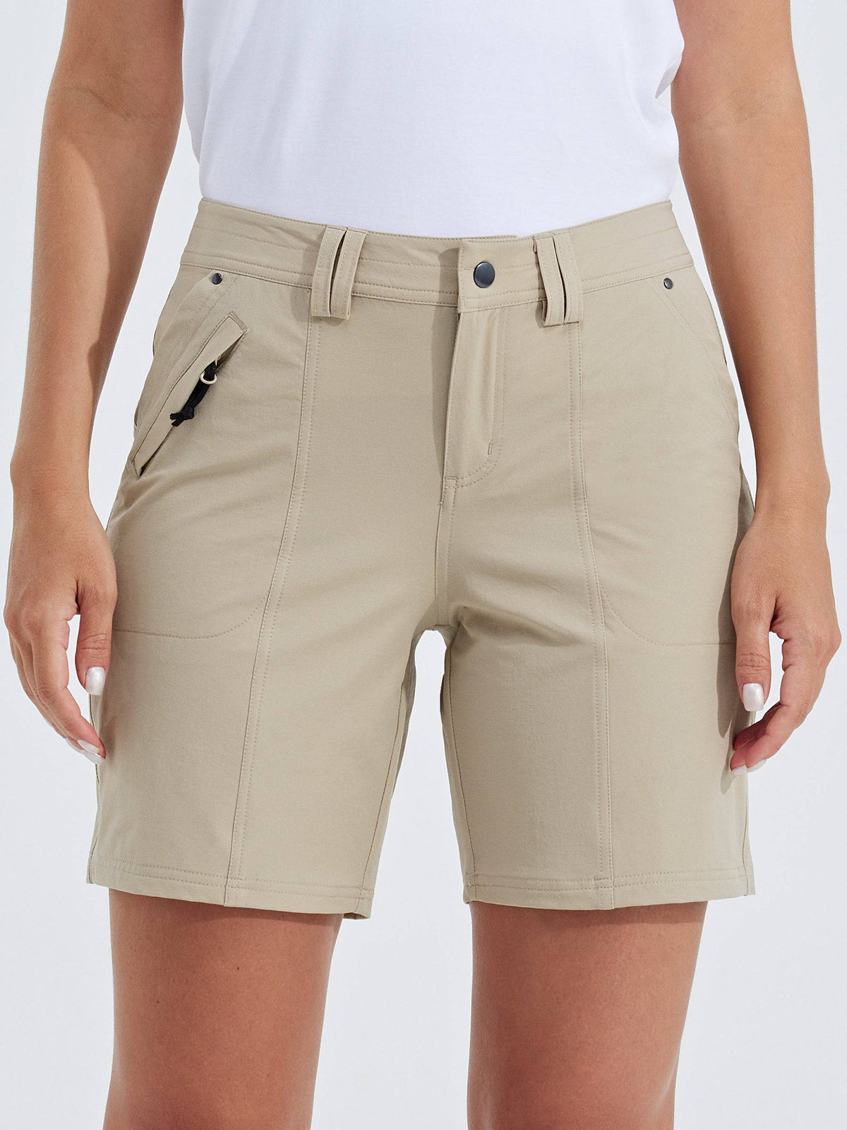 willit Women's Casual Golf Hiking 7 Inch Shorts 