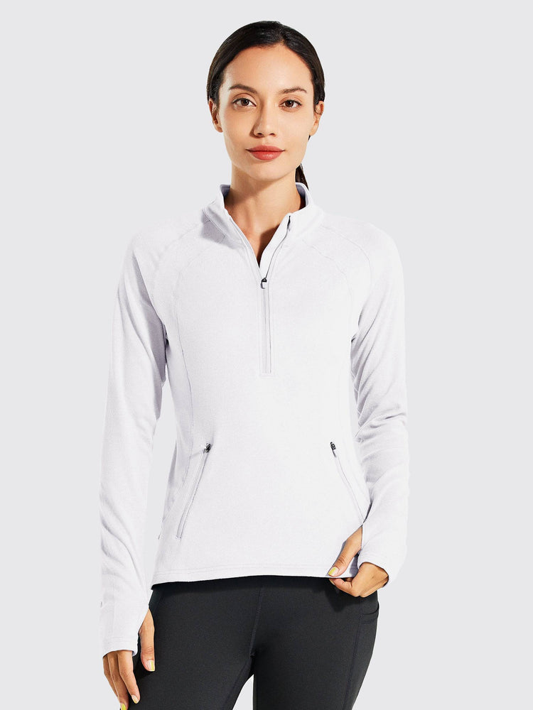 Willit Women's Fleece Pullover Half Zip_