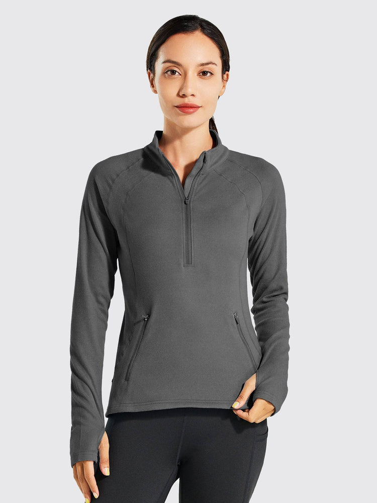 Willit Women's Fleece Pullover Half Zip_