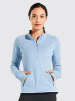 Willit Women's Fleece Pullover Half Zip_