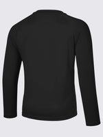 Boy's Long Sleeve Rash Guard Swim Shirts_