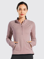 Willit Women's Fleece Pullover Half Zip_