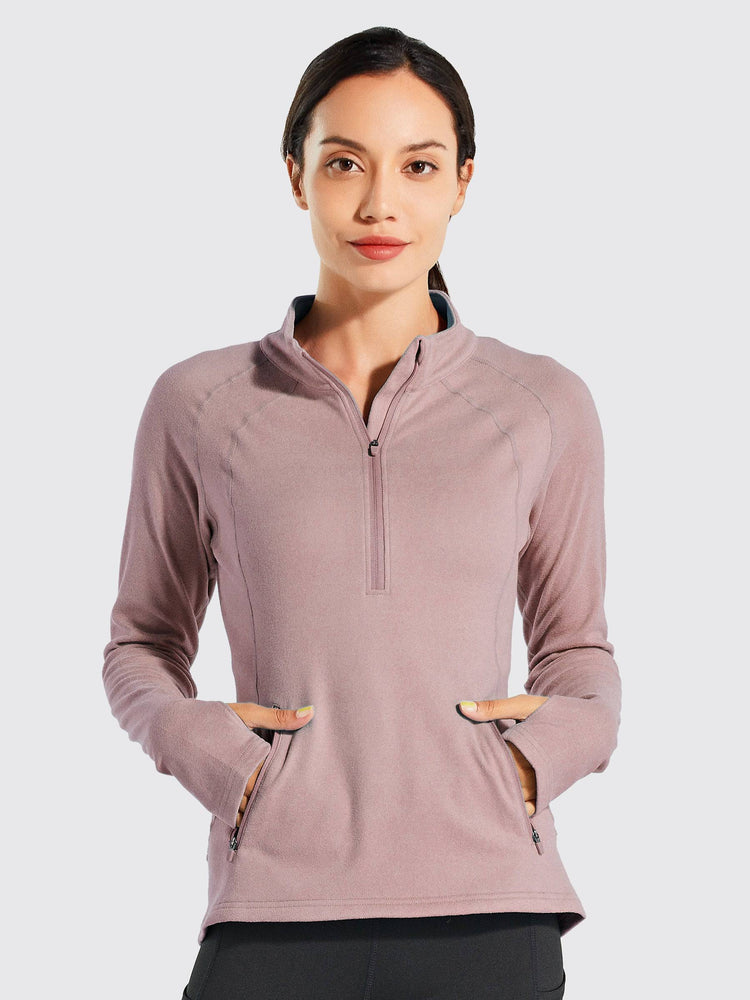 Willit Women's Fleece Pullover Half Zip_