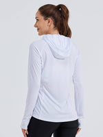 Women's Sun Protection Hoodie Long Sleeve with Face Mask Lightweights 