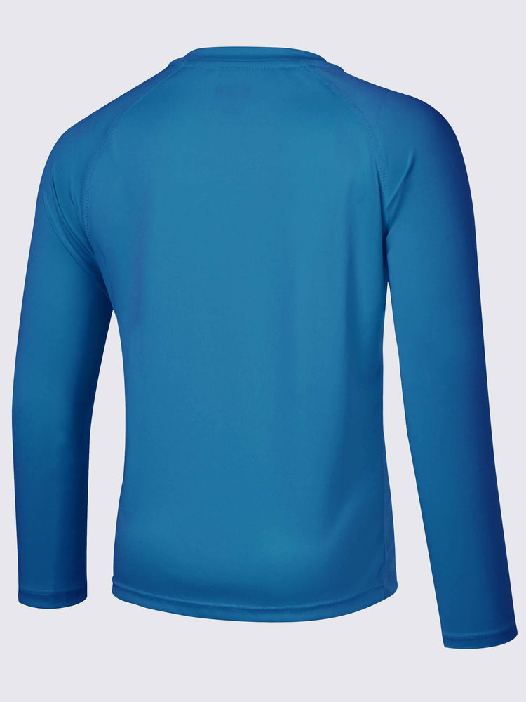 Boy's Long Sleeve Rash Guard Swim Shirts_