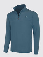 Willit Men's Fleece Pullover lightweight Sportswear_Laydown_