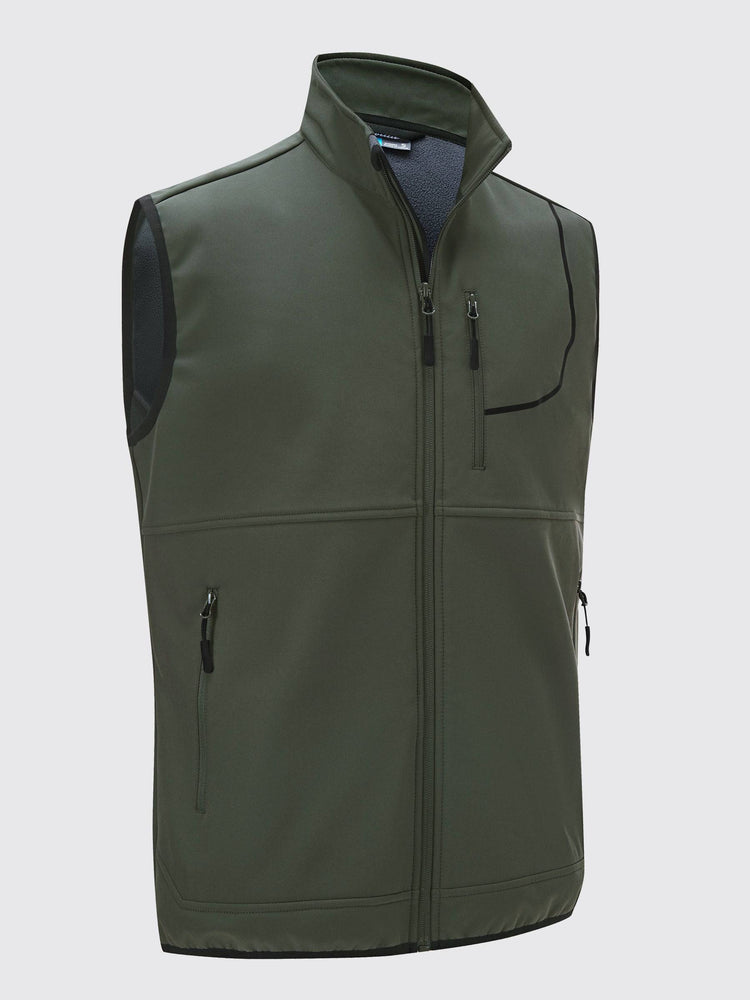 Willit Men's Softshell Vest Fleece Lined Outerwear_