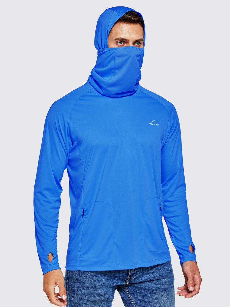 Willit Men's Sun Protection Hoodie UPF 50+ 