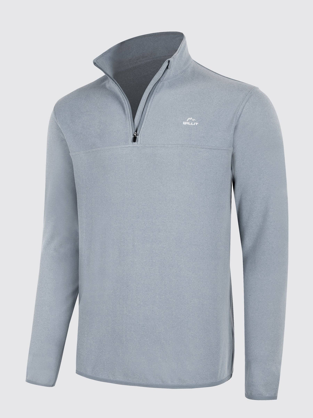 Willit Men's Fleece Pullover lightweight Sportswear_Laydown_