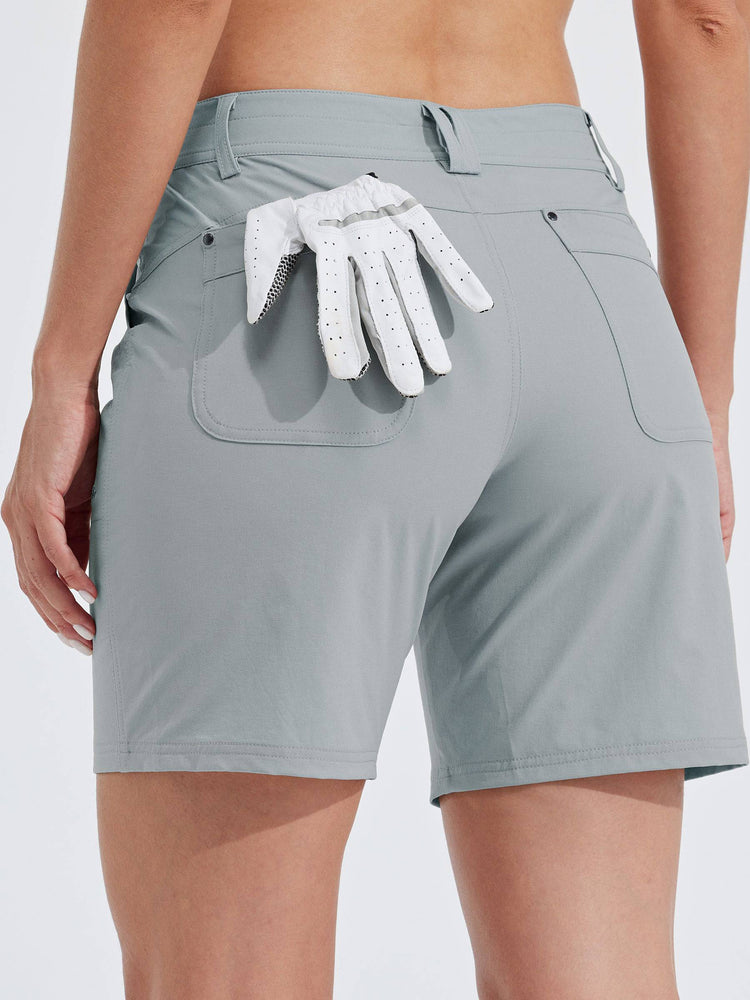 willit Women's Casual Golf Hiking 7 Inch Shorts 