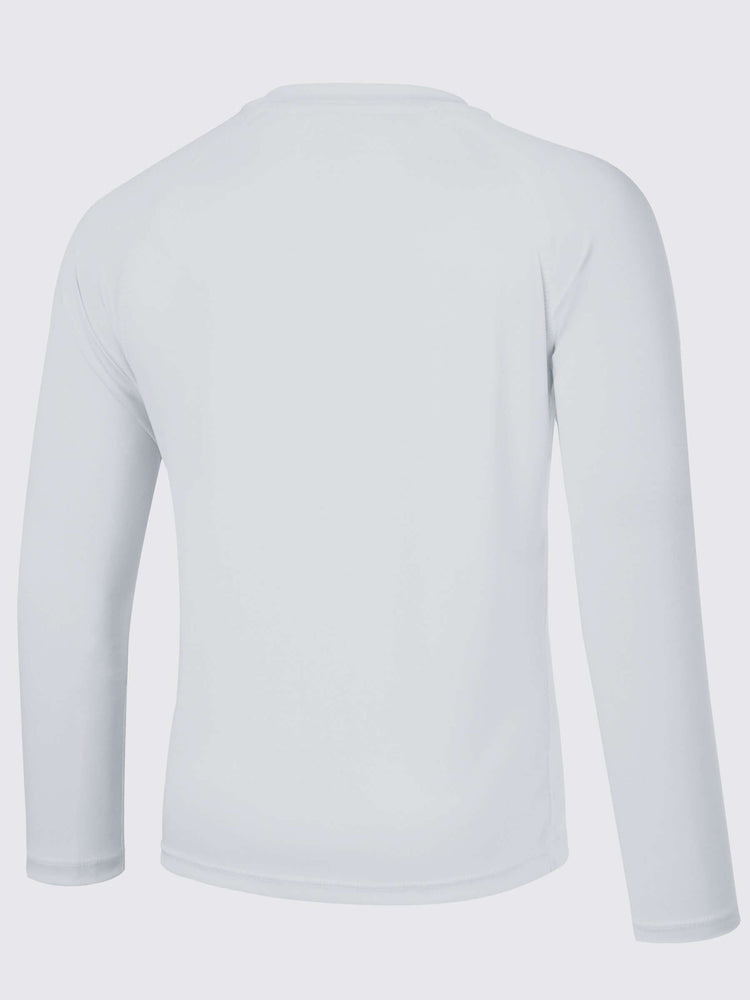 Boy's Long Sleeve Rash Guard Swim Shirts_ 