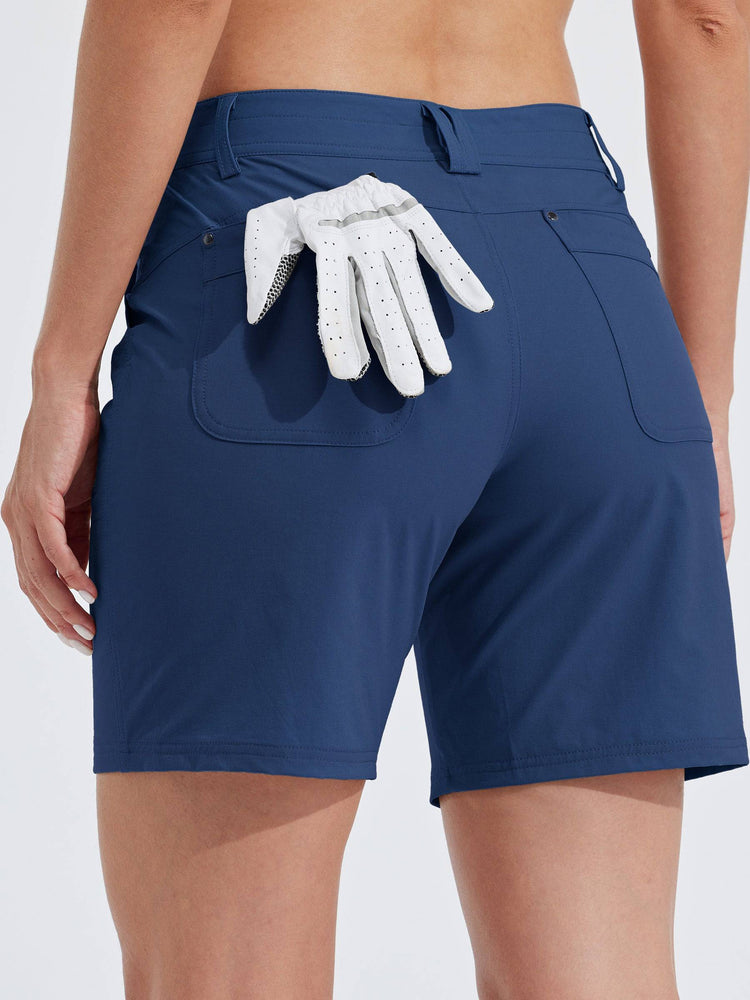 willit Women's Casual Golf Hiking 7 Inch Shorts 