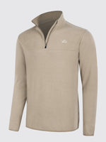Willit Men's Fleece Pullover lightweight Sportswear_Laydown_