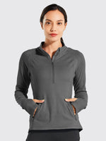 Willit Women's Fleece Pullover Half Zip_