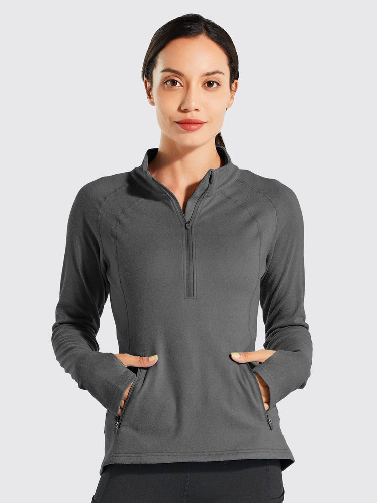 Willit Women's Fleece Pullover Half Zip_