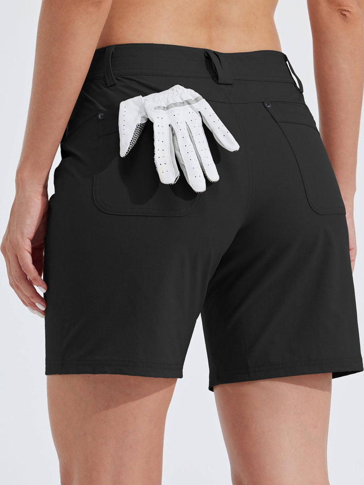 willit Women's Casual Golf Hiking 7 Inch Shorts 