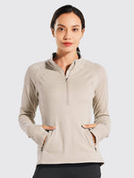 Willit Women's Fleece Pullover Half Zip_