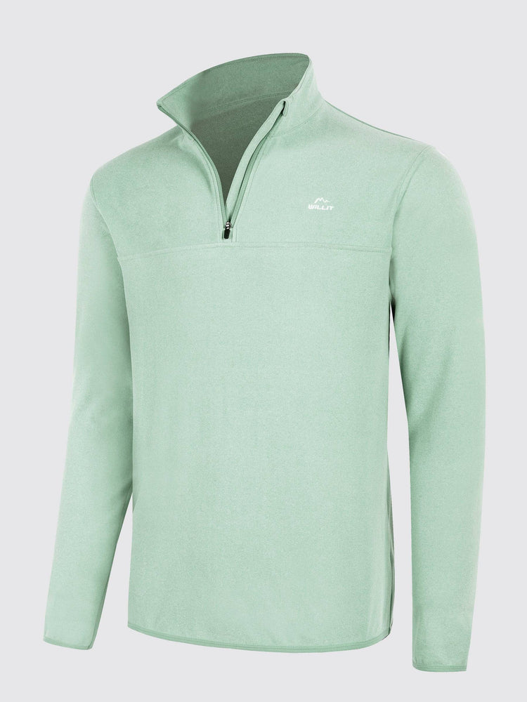 Willit Men's Fleece Pullover lightweight Sportswear_Laydown_