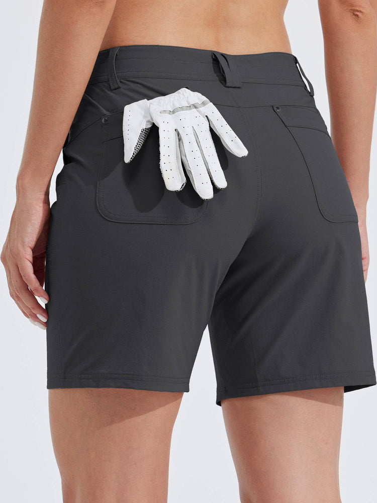 Willit Women's Casual Golf Hiking 7 Inch Shorts 