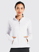 Willit Women's Fleece Pullover Half Zip_