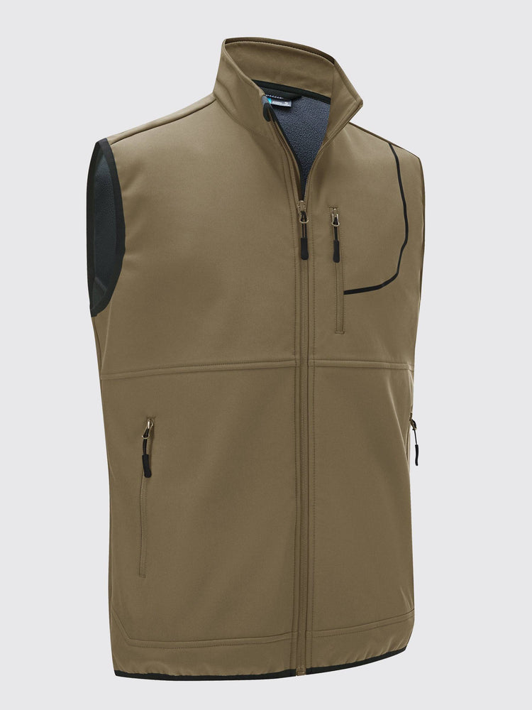 Willit Men's Softshell Vest Fleece Lined Outerwear_
