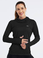 Women's Sun Protection Hoodie Long Sleeve with Face Mask Lightweights 