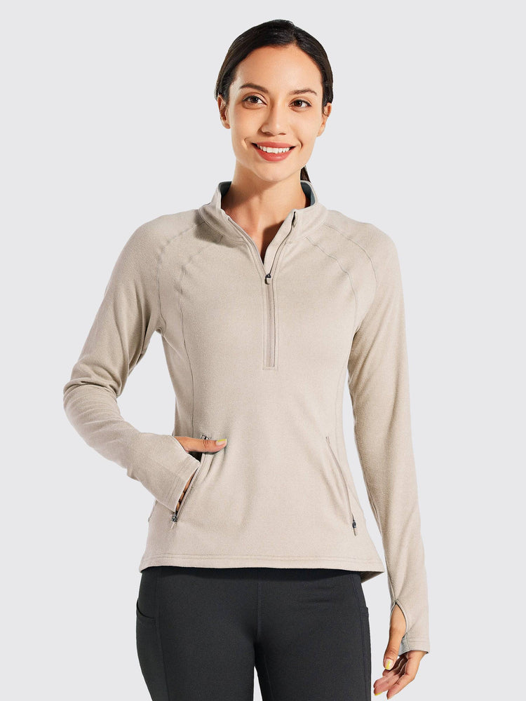 Willit Women's Fleece Pullover Half Zip_