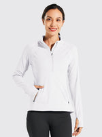 Willit Women's Fleece Pullover Half Zip_