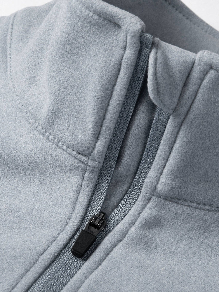 Willit Men's Fleece Pullover lightweight Sportswear_Laydown_