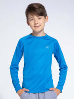Boy's Long Sleeve Rash Guard Swim Shirts_ 