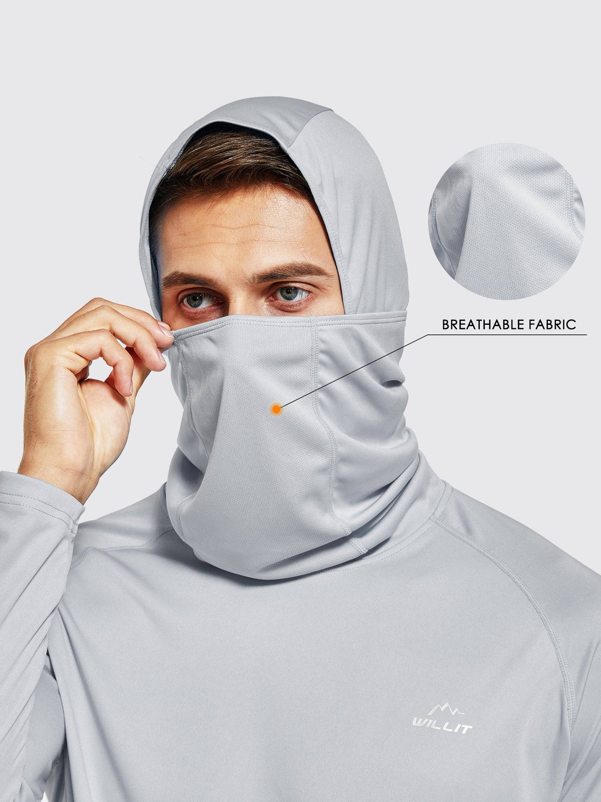 Willit Men's Sun Protection Hoodie UPF 50+ 