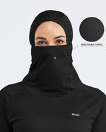 Women's Sun Protection Hoodie Long Sleeve with Face Mask Lightweights 