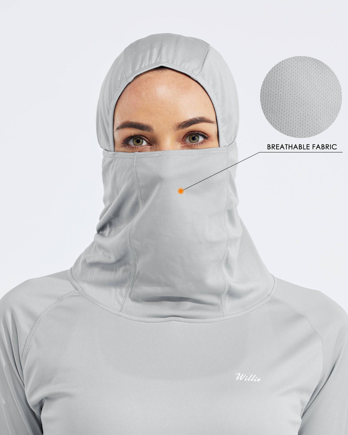 Women's Sun Protection Hoodie Long Sleeve with Face Mask Lightweights 
